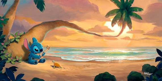 Lilo and Stitch Walt Disney Fine Art Rob Kaz Signed Limited