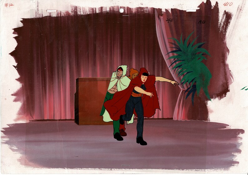 Rambo Original Production Animation Cel N Background OBG Ruby Spears ...