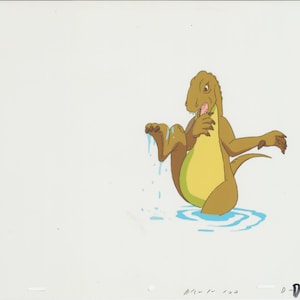 Dink the Little Dinosaur Cartoon Production Animation Cel from Ruby Spears 1989-1990 8-831