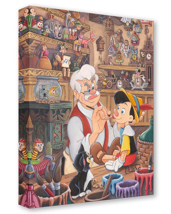 Pinocchio Walt Disney Fine Art Michelle St. Laurent Limited