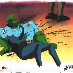 Savage Dragon Production Animation Cel and drawing Universal 1995-6 d6