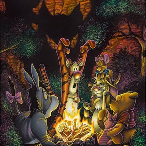 Winnie the Pooh Walt Disney Fine Art Craig Skaggs Limited Edition of 1500 Treasures on Canvas Print TOC &quot;Tigger&#39;s Spooky Tale&quot;