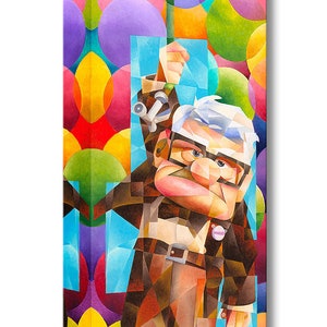 UP Pixar and Walt Disney Fine Art Tom Matousek Limited Edition of 1500 Treasures on Canvas Print TOC &quot;UP Goes Carl&quot;
