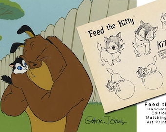 Chuck Jones Feed the Kitty III 2020 Warner Brothers Limited Edition Cel AND PRINT of 52