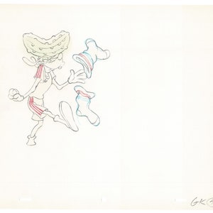 Vintage Walt Disney Sport Goofy Original Production Animation Drawing 12
