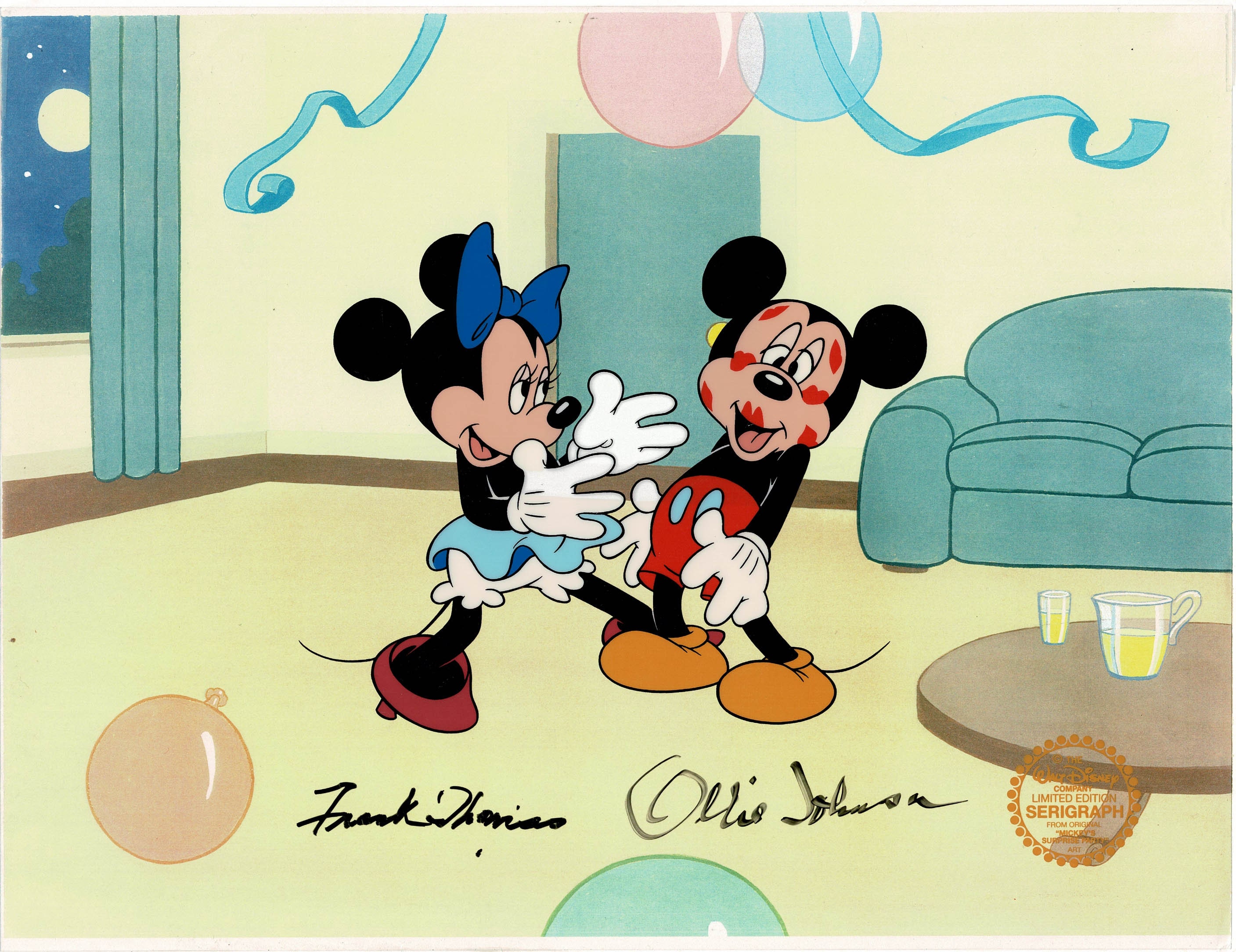 Mickey Mouse and Minnie Mouse Walt Disney Serigraph Limited