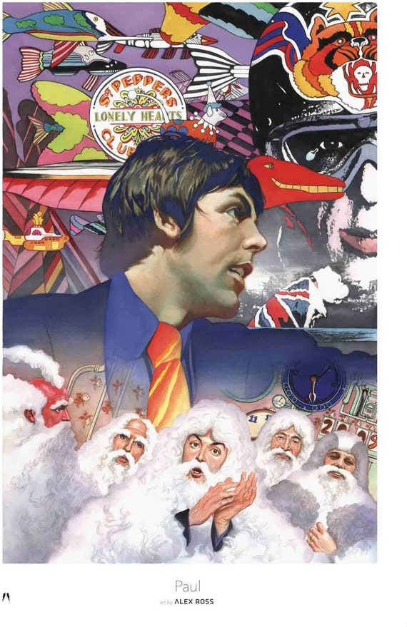 Alex Ross SIGNED Yellow Submarine Beatles Box Set With 4 Giclees
