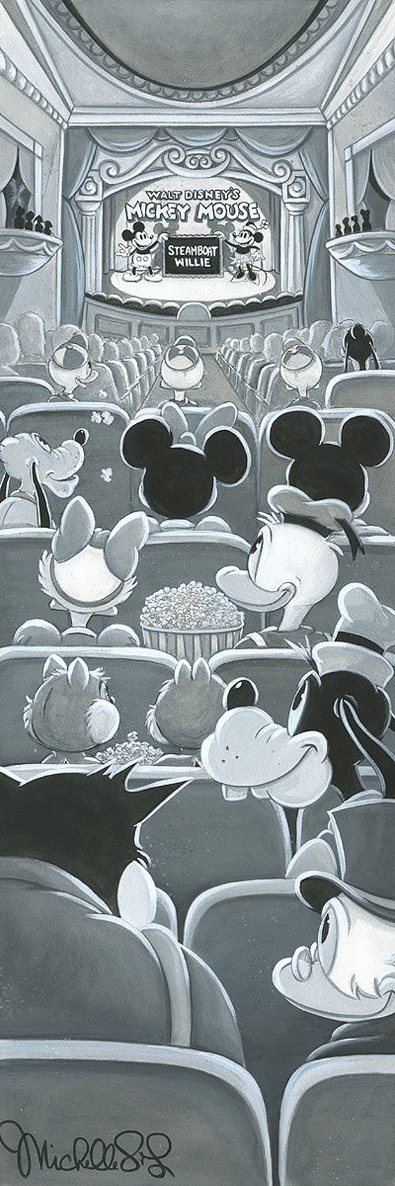 Mickey Mouse Donald Duck Walt Disney Fine Art Michelle St. Laurent