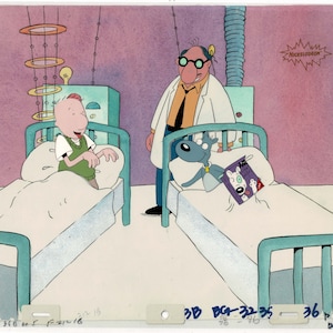 Doug Funnie Original Production Animation Cel Key Master Setup with Original Production Background from Nickelodeon 1991-1994 Disney hs