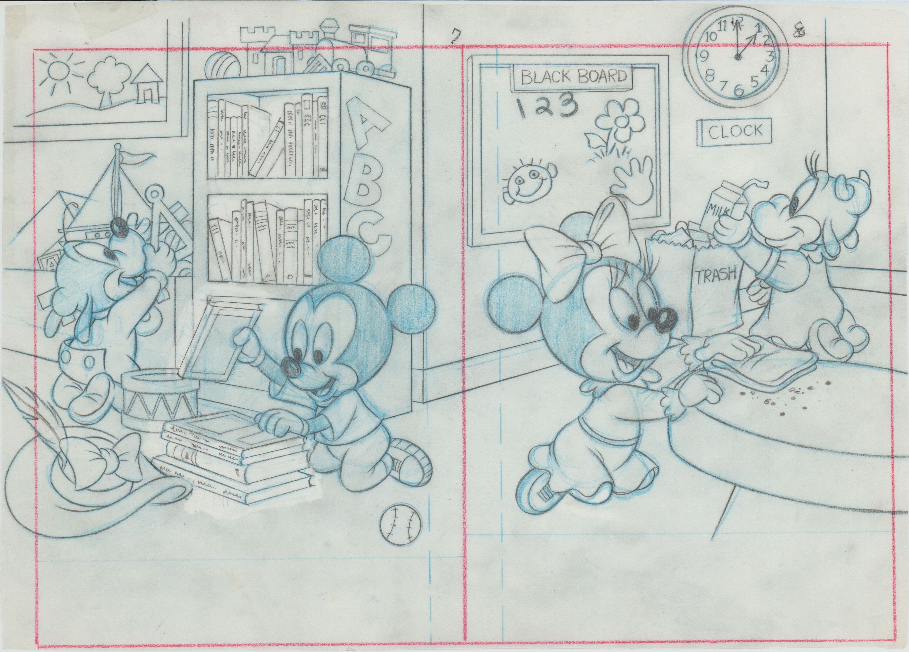 Walt Disney Babies Out and Around Show and Tell Book Page