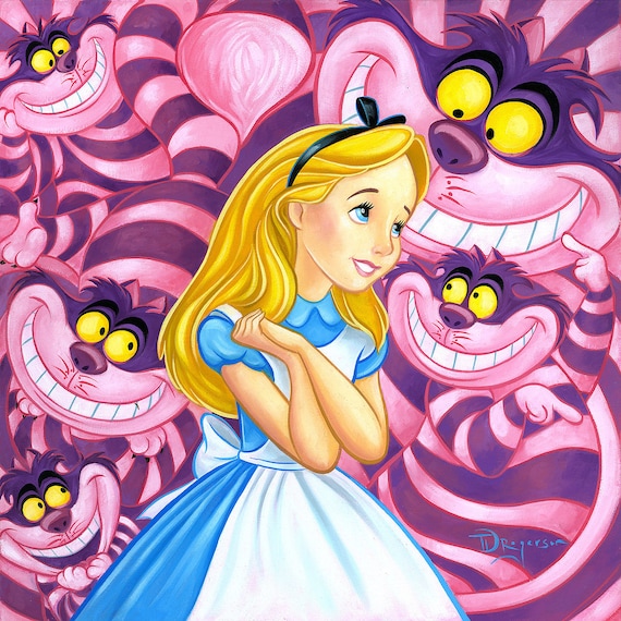 Alice in Wonderland Walt Disney Fine Art Tim Rogerson Signed
