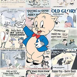 Porky Lobby Card Warner Brothers Limited Edition Animation Cel of 100