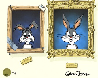 Chuck Jones "Hare-thodontia" 2006 Warner Brothers Limited Edition Cel of 200 Orthodontics