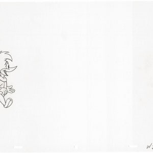 Woody Woodpecker Walter Lantz Full-figure Vintage Production Animation Cel Drawing B014