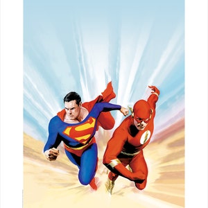Alex Ross SIGNED Fasted Man Alive DC SDCC 2023 Exclusive Print on Paper Artist Proof Limited Edition of 15