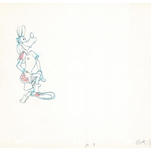 Vintage Walt Disney Sport Goofy Original Production Animation Drawing 35