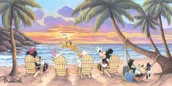 Mickey Mouse Donald Walt Disney Fine Art Michelle St. Laurent