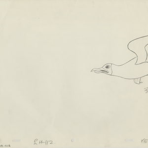 Watership Down 1978 Production Animation Cel Drawing with Linda Jones Enterprise Seal and Certificate of Authenticity 018-013