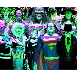 Alex Ross SIGNED DC Infinitely Evil NYCC 2022 Exclusive Limited Edition Paper Print