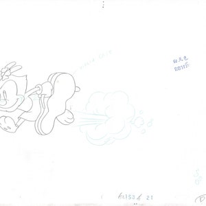 ANIMANIACS! Dot Animation Production Cel Drawing from Warner Brothers 1993-1998 dr