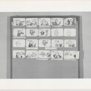 Great Mouse Detective Walt Disney Production Animation Storyboard Sheet 1986 249