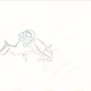 The Great Mouse Detective Fidget the Bat Walt Disney Production Animation Drawing 1986 A163