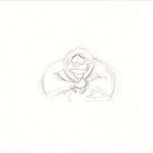 The Great Mouse Detective Fidget the Bat Walt Disney Production Animation Drawing 1986 A85