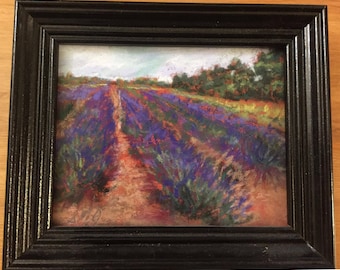 Original Miniature Pastel Painting from New Mexico artist Sharon Jensen Provence g