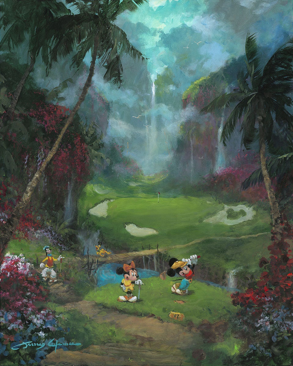 Mickey Mouse and Minnie Mouse Walt Disney Fine Art James Coleman