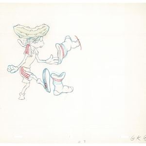 Vintage Walt Disney Sport Goofy Original Production Animation Drawing 14