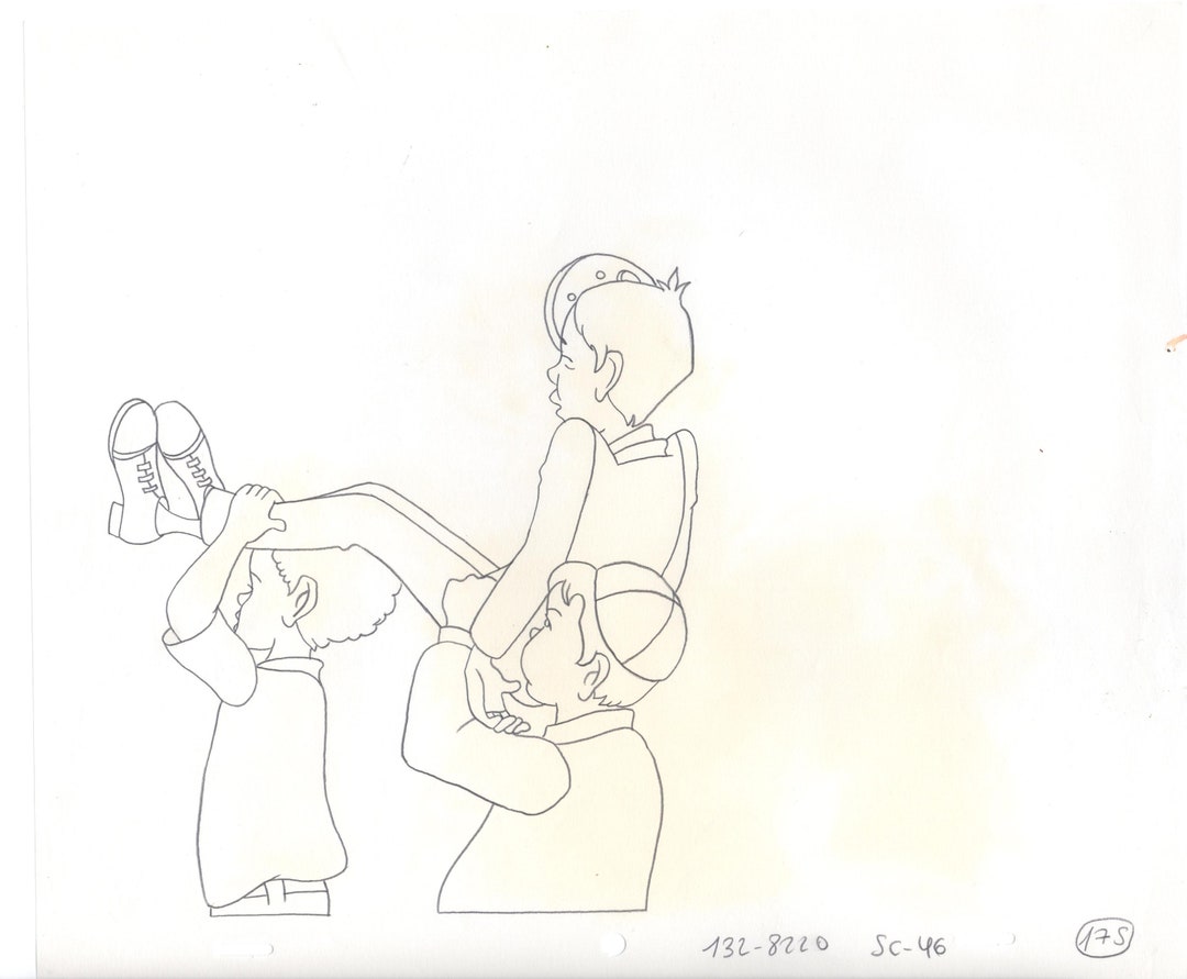 Little Rascals Production Animation Cel Drawing With Alfalfa From Hanna ...