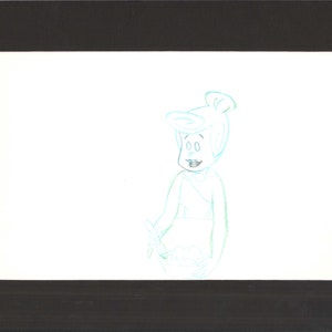 The Flintstones Wilma Flintstone Production cel Drawing from HANNA-BARBERA