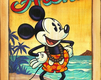 Mickey Mouse Walt Disney Fine Art Trevor Carlton Signed Limited