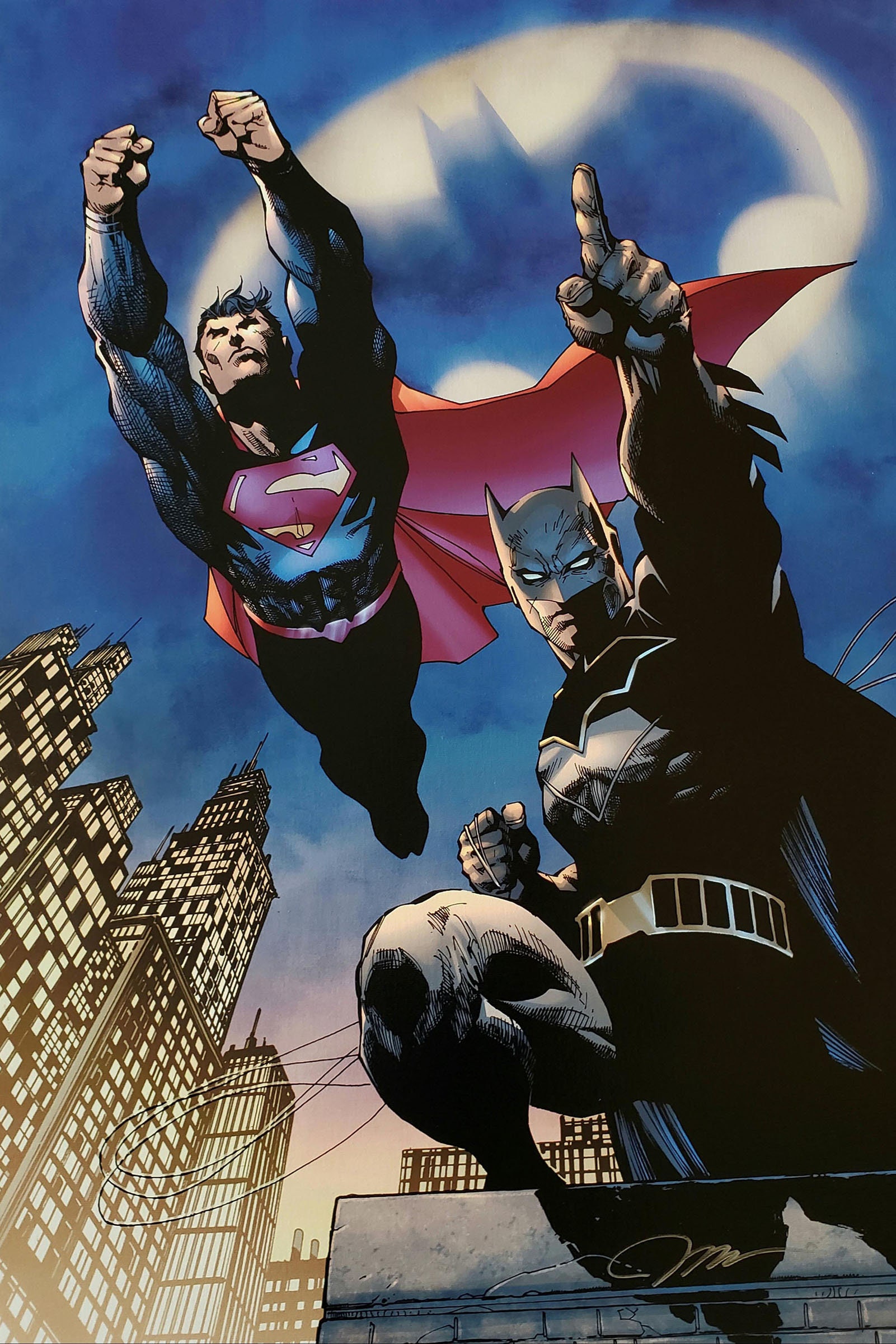 Jim Lee Signed Batman Superman Heroes Unite DC Giclee on Paper - Etsy  Australia