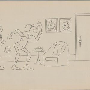 2 LOT Disney Meet The Robinsons Book Page Illustration Drawing Len Smith 555