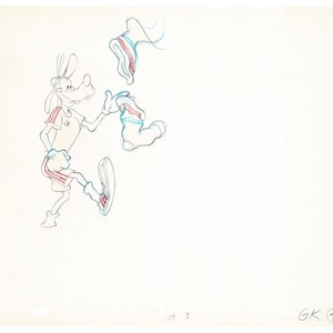 Vintage Walt Disney Sport Goofy Original Production Animation Drawing 23