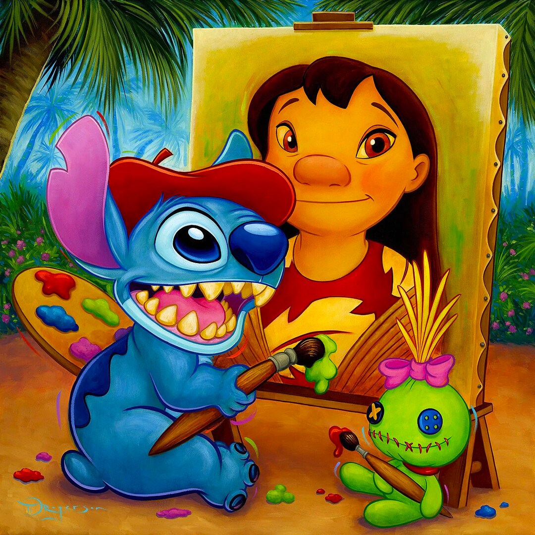 Lilo & Stitch Walt Disney Fine Art Tim Rogerson Signed Limited Edition ...