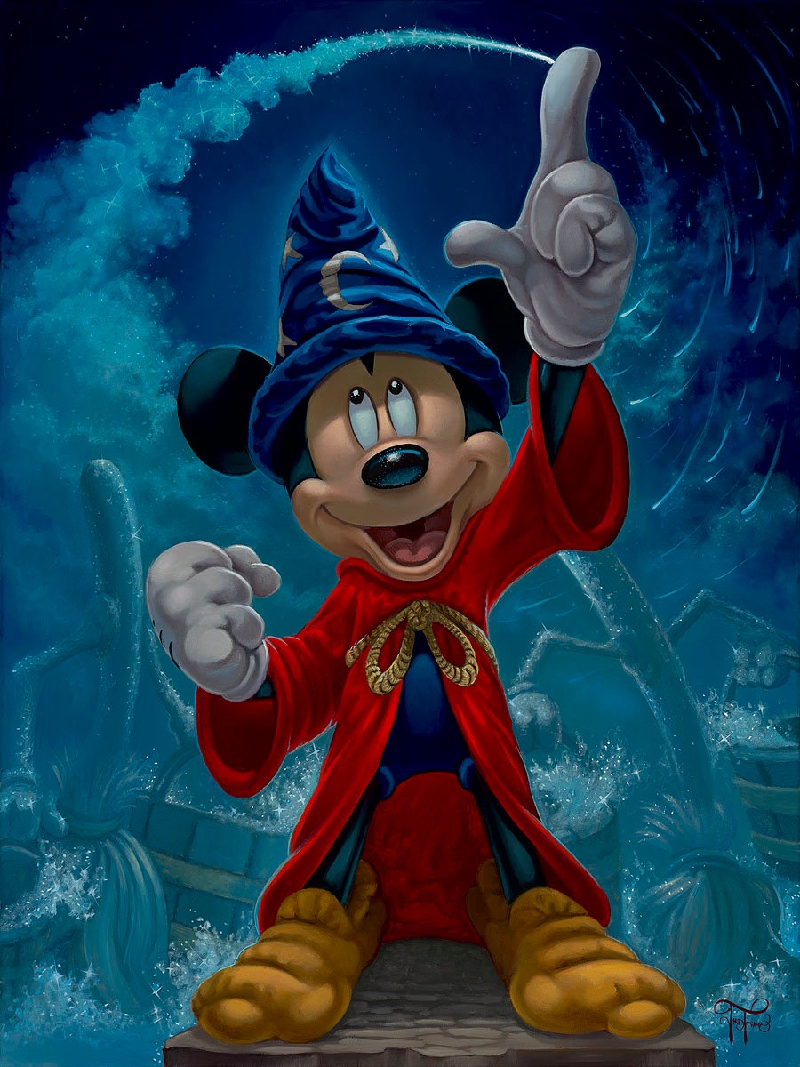 Mickey Mouse Sorcerer's Apprentice Walt Disney Fine Art Jared