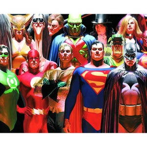 Alex Ross SIGNED DC Infinitely Heroic NYCC 2022 Exclusive Limited Edition Paper Print