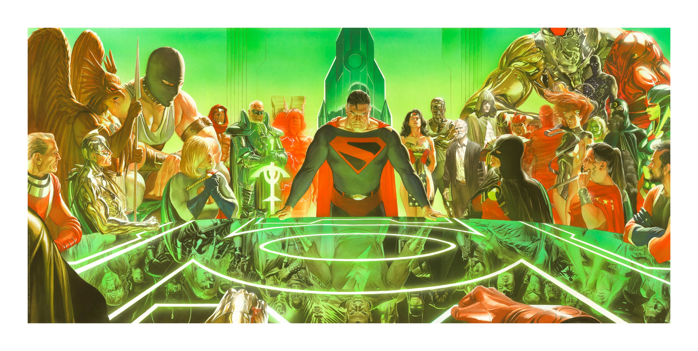 Alex Ross SIGNED Kingdom Come War Room Limited Edition Giclee