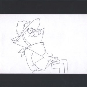 Houndcats Stutz Vintage production animation cel drawing 1972 Friz Freleng