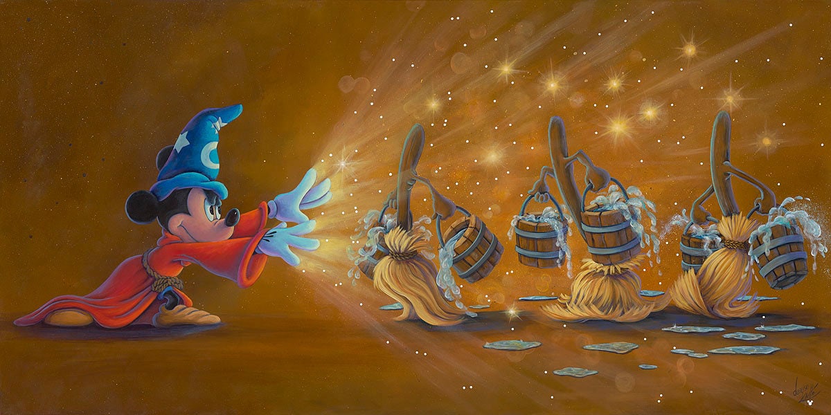 Mickey Mouse Sorcerers Apprentice Fantasia Walt Disney Fine Art