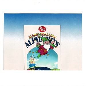 Post Alpha-bits Cereal Original Production Animation Cel Setup R O Blechman j5