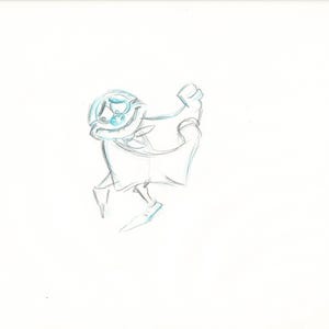 The Great Mouse Detective Fidget the Bat Walt Disney Production Animation Drawing 1986 A119