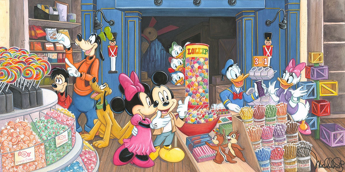 Mickey Mouse Donald Walt Disney Fine Art Michelle St. Laurent