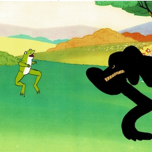 Little Froggy Production Animation Cel and Drawing DMI Ivanick 1970s/80s 70
