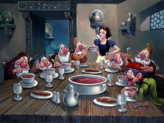 Disney FineArt ロデルゴンザレス 作品 Snow White and the Seven Dwarfs Walt Disney Fine Art Rodel