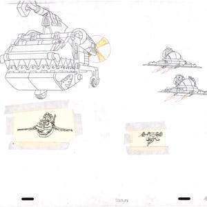 Street Sharks DIC Cartoon Production Animation Cel Drawing 1994-1997 F-13