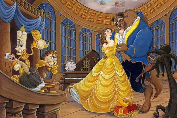 Beauty and the Beast Belle Walt Disney Fine Art Michelle St