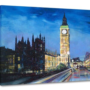 Mickey Mouse London Big Ben Walt Disney Fine Art Stephen Fishwick Limited Edition Treasures on Canvas Print TOC &quot;Painting the Town&quot;